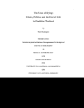 Cover page: The Uses of Dying: Ethics, Politics and the End of Life in Buddhist Thailand