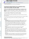 Cover page: Unmet Need for Mental Health Services Utilization Among Under-Resourced Black and Latinx Adults