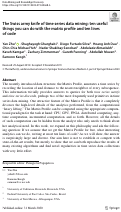 Cover page: The Swiss army knife of time series data mining: ten useful things you can do with the matrix profile and ten lines of code