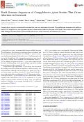 Cover page: Draft Genome Sequences of Campylobacter jejuni Strains That Cause Abortion in Livestock