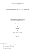 Cover page: International Student Flows to the U.S. Before and After 9/11