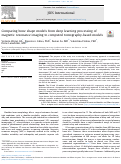 Cover page: Comparing bone shape models from deep learning processing of magnetic resonance imaging to computed tomography-based models.