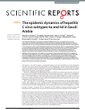 Cover page: The epidemic dynamics of hepatitis C virus subtypes 4a and 4d in Saudi Arabia