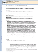 Cover page: Educational attainment and obesity: a systematic review