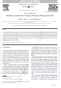 Cover page: Smoking cessation efforts among substance abusing adolescents