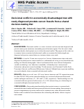 Cover page: Decisional conflict in economically disadvantaged men with newly diagnosed prostate cancer: Baseline results from a shared decision‐making trial