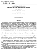 Cover page: School Siting and Walkability: Experience and Policy Implications in California