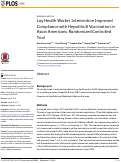 Cover page: Lay Health Worker Intervention Improved Compliance with Hepatitis B Vaccination in Asian Americans: Randomized Controlled Trial