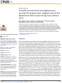 Cover page: Prevalence and trends of polypharmacy among HIV-positive and -negative men in the Multicenter AIDS Cohort Study from 2004 to 2016