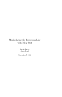 Cover page: Manipulating the Regression Line with Xlisp-Stat