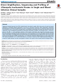 Cover page: Direct Amplification, Sequencing and Profiling of Chlamydia trachomatis Strains in Single and Mixed Infection Clinical Samples