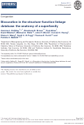 Cover page: Biocuration in the structure-function linkage database: the anatomy of a superfamily.