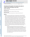 Cover page: Embedding Self-Regulation Into Reading Interventions to Support Reading and Behavior Outcomes