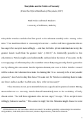 Cover page: Thucydides and the Politics of Necessity