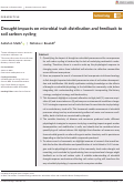 Cover page: Drought impacts on microbial trait distribution and feedback to soil carbon cycling