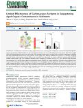 Cover page: Limited Effectiveness of Carbonaceous Sorbents in Sequestering Aged Organic Contaminants in Sediments.