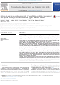 Cover page: Effects of aspirin in combination with EPA and DHA on HDL-C cholesterol and ApoA1 exchange in individuals with type 2 diabetes mellitus