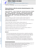 Cover page: Stress and glucocorticoids promote oligodendrogenesis in the adult hippocampus.