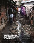 Cover page: “Water is life, but sanitation is dignity”