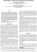 Cover page: Exploring Effects of Self-Censoring through Agent-Based Simulation