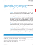 Cover page: The Relationship Between Insurance Status and the Affordable Care Act on Asthma Outcomes Among Low-Income US Adults