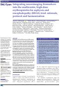 Cover page: Integrating neuroimaging biomarkers into the multicentre, high-dose erythropoietin for asphyxia and encephalopathy (HEAL) trial: rationale, protocol and harmonisation