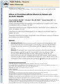 Cover page: Effects of Clostridium difficile Infection in Patients With Alcoholic Hepatitis