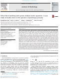 Cover page: Urban flood modeling with porous shallow-water equations: A case study of model errors in the presence of anisotropic porosity