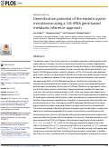 Cover page: Denitrification potential of the eastern oyster microbiome using a 16S rRNA gene based metabolic inference approach