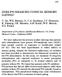 Cover page: Does P50 measure clinical sensory gating?