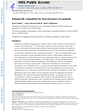 Cover page: Intraspecific competition for host resources in a parasite