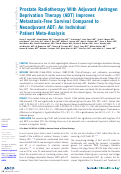 Cover page: Prostate Radiotherapy With Adjuvant Androgen Deprivation Therapy (ADT) Improves Metastasis-Free Survival Compared to Neoadjuvant ADT: An Individual Patient Meta-Analysis.