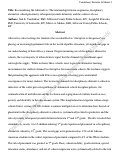 Cover page: Reconsidering the Alternatives: The Relationship between Suspension, Disciplinary Alternative School Placement, Subsequent Juvenile Detention, and the Salience of Race