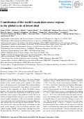 Cover page: Contribution of the world's main dust source regions to the global cycle of desert dust