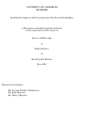 Cover page: Justifying Development Aid: Capabilities and Communicative Freedom