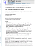 Cover page: Prenatal maternal stress and child hair cortisol four years later: Evidence from a low-income sample.