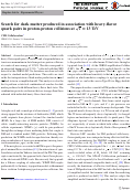 Cover page: Search for dark matter produced in association with heavy-flavor quark pairs in proton-proton collisions at s=13TeV