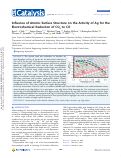 Cover page: Influence of Atomic Surface Structure on the Activity of Ag for the Electrochemical Reduction of CO2 to CO