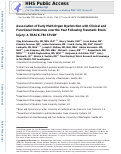 Cover page: Association of Early Multiple Organ Dysfunction With Clinical and Functional Outcomes Over the Year Following Traumatic Brain Injury: A Transforming Research and Clinical Knowledge in Traumatic Brain Injury Study