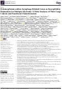 Cover page: Polymorphisms within Autophagy-Related Genes as Susceptibility Biomarkers for Multiple Myeloma: A Meta-Analysis of Three Large Cohorts and Functional Characterization.