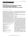 Cover page: Environmental controls on the photosynthesis and respiration of a boreal lichen woodland: a growing season of whole-ecosystem exchange measurements by eddy correlation