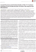 Cover page: Crystal Structure and Activity Studies of the C11 Cysteine Peptidase from Parabacteroides merdae in the Human Gut Microbiome*