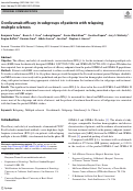 Cover page: Ocrelizumab efficacy in subgroups of patients with relapsing multiple sclerosis