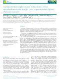 Cover page: Comparative transcriptomics and metabolomics reveal specialized metabolite drought stress responses in switchgrass (Panicum virgatum)