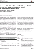 Cover page: Activation of the EIF2α/ATF4 and ATF6 Pathways in DU-145 Cells by Boric Acid at the Concentration Reported in Men at the US Mean Boron Intake