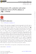 Cover page: Measurement of Ds+ production and nuclear modification factor in Pb-Pb collisions at sNN=2.76 TeV