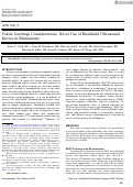 Cover page: Costal Cartilage Considerations: Novel Use of Handheld Ultrasound Device in Rhinoplasty