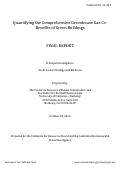 Cover page: Quantifying the Comprehensive Greenhouse Gas Co-Benefits of Green Buildings