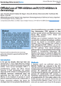 Cover page: Off-label uses of TNFa inhibitors and IL12/23 inhibitors in dermatology