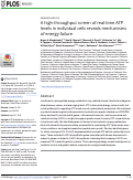 Cover page: A high-throughput screen of real-time ATP levels in individual cells reveals mechanisms of energy failure